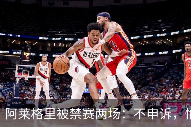 阿莱格里被禁赛两场：不申诉，怕变成四场